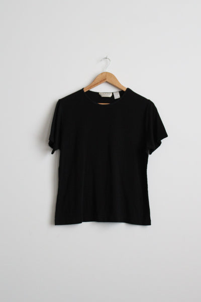 classic black tee
