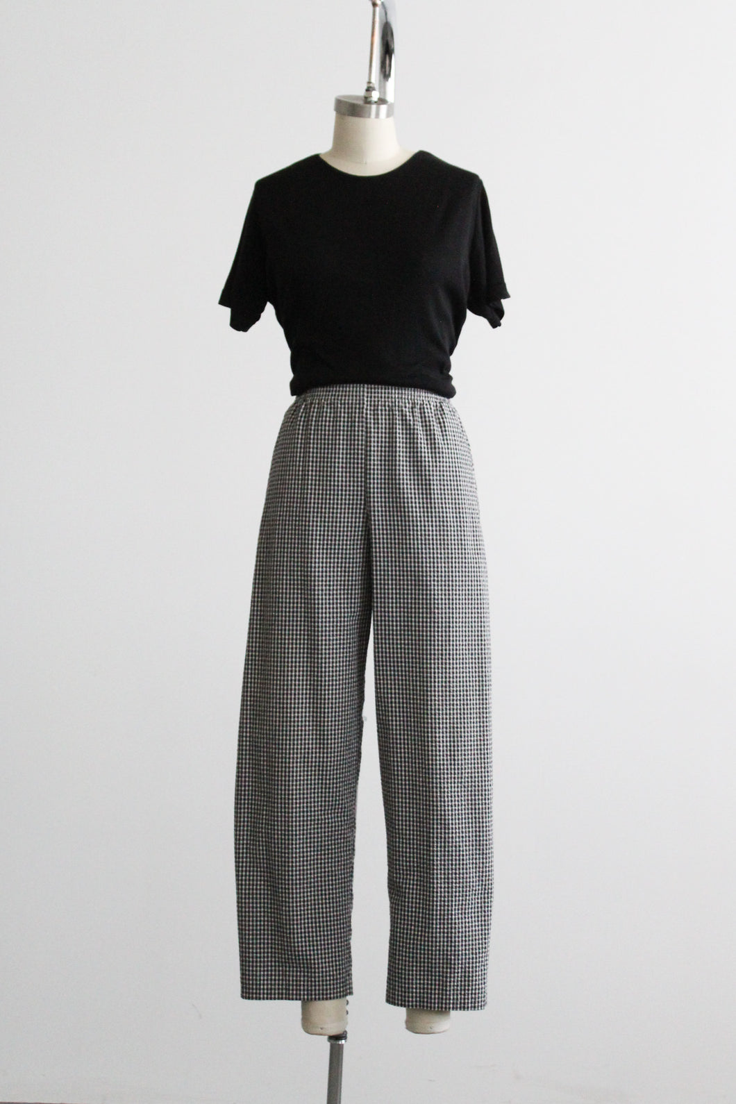 gingham trousers