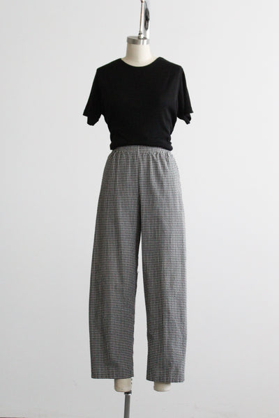 gingham trousers