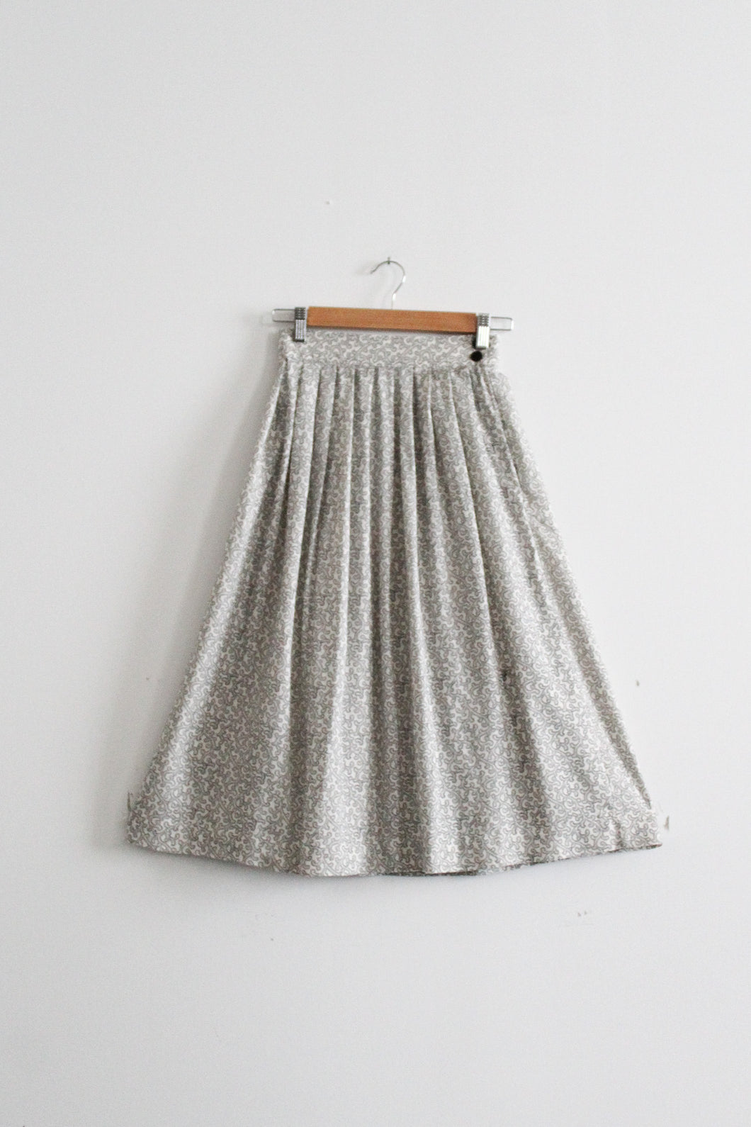 pointillist midi skirt