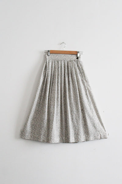 pointillist midi skirt
