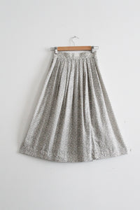 pointillist midi skirt