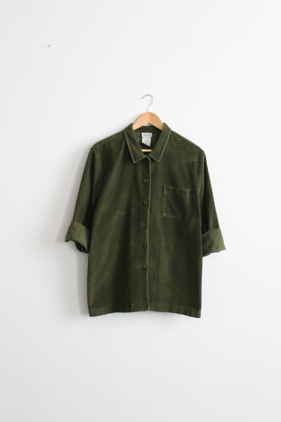 fern corduroy work shirt
