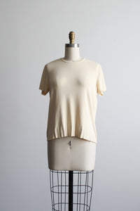 cornsilk knit tee