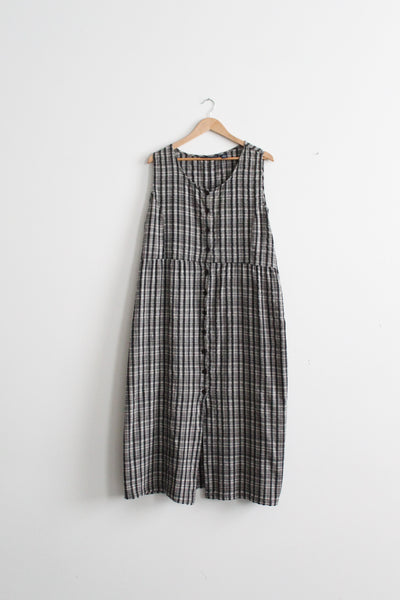 farmers market plaid cotton dress