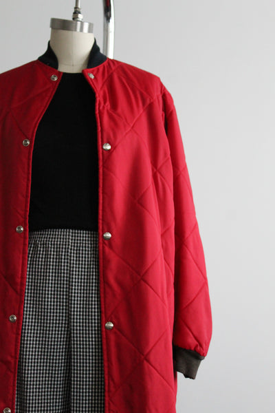 tomato quilted jacket