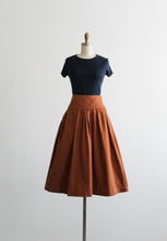 clay cotton midi skirt