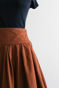 clay cotton midi skirt