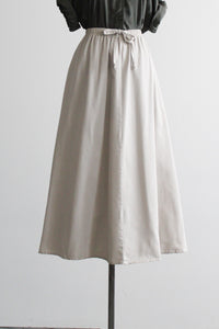 fawn cotton midi skirt