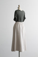 fawn cotton midi skirt