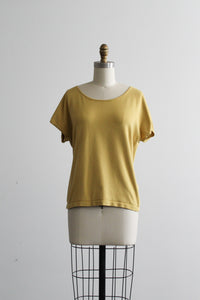 citron silk tee