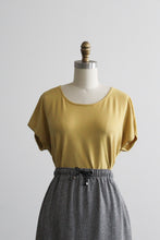 citron silk tee