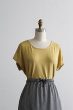 citron silk tee