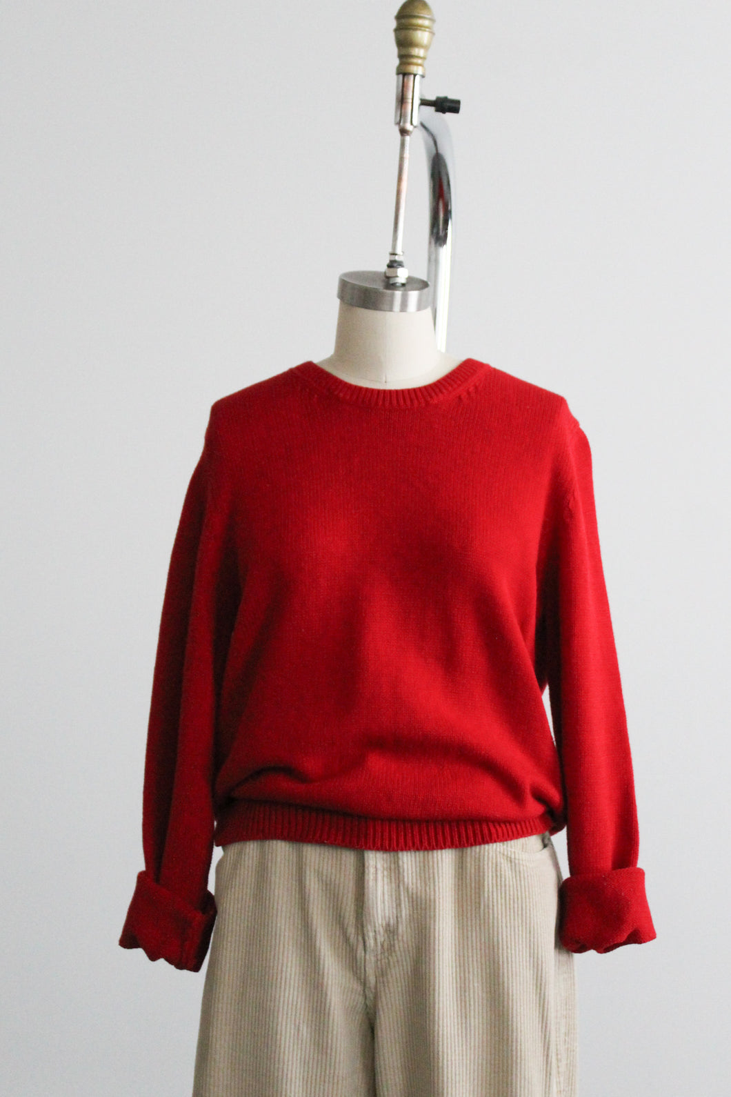 tomato cotton pullover