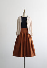 clay cotton midi skirt