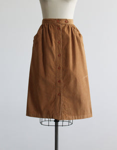 wheaten corduroy skirt