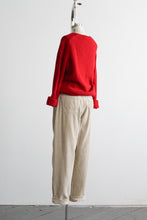 tomato cotton pullover