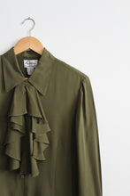 moss silk poet blouse