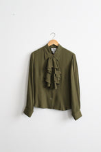 moss silk poet blouse