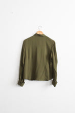 moss silk poet blouse