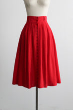 tomato midi skirt