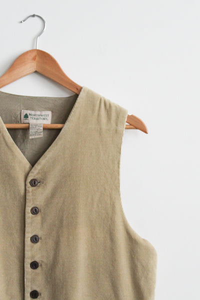 barley corduroy vest