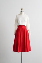 tomato midi skirt