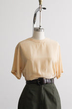 butter yellow silk tee