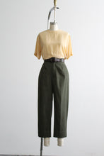 butter yellow silk tee