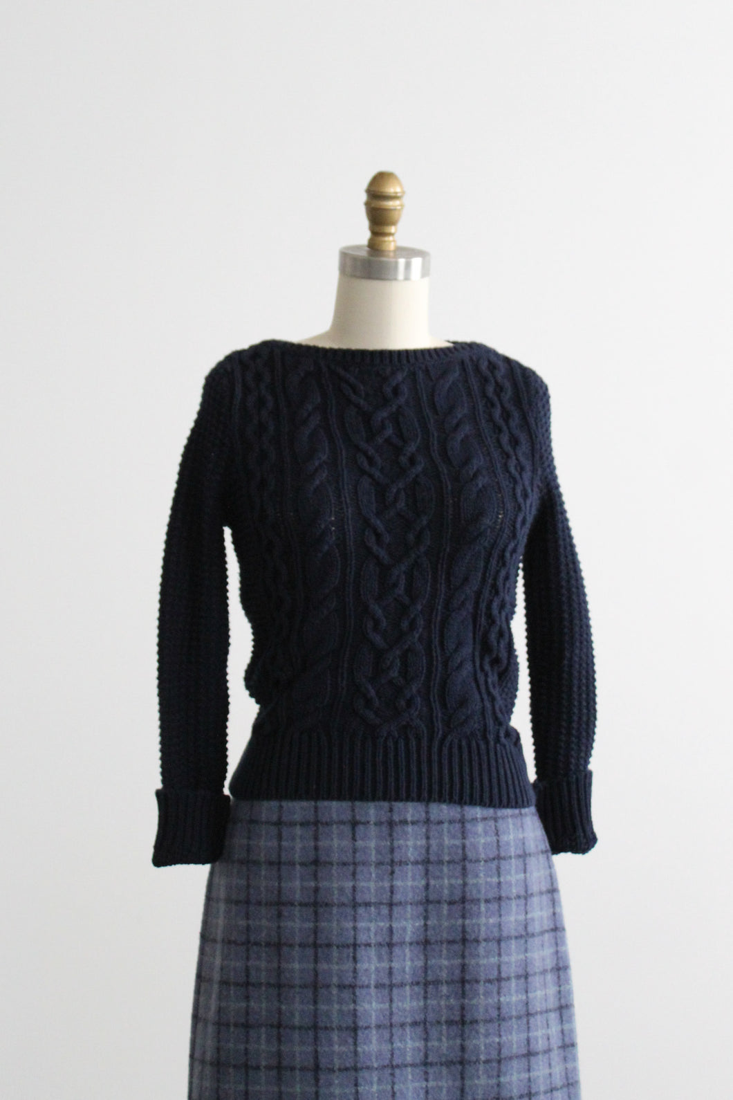 north sea cotton cable knit sweater