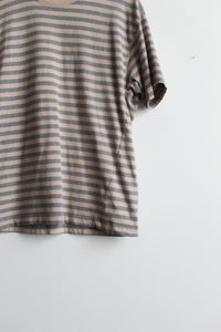 putty pink striped tee