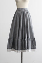 sweetgrass gingham midi skirt
