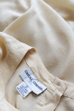 butter yellow silk tee