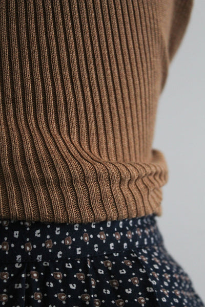 clay silk sleeveless turtleneck