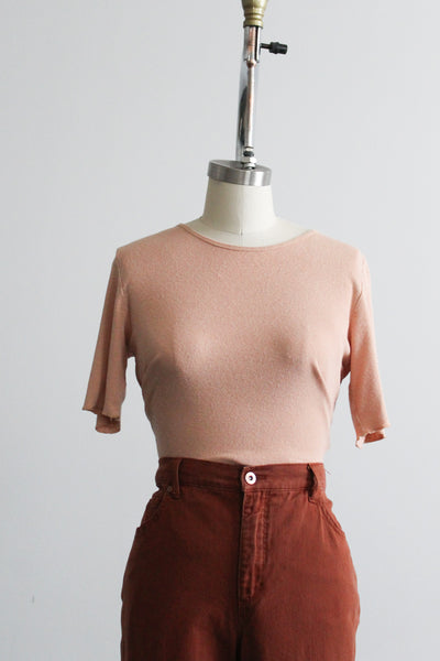 ballet pink hemp tee