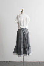 sweetgrass gingham midi skirt