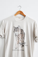 distressed wolf graphic tee