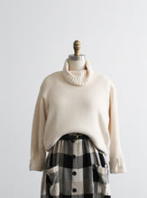 eggshell cotton turtleneck