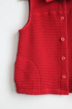 lobster red cotton vest