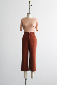 clay cropped trousers
