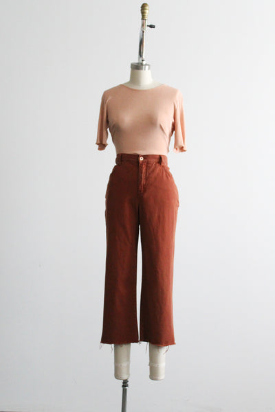 clay cropped trousers