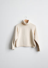 eggshell cotton turtleneck