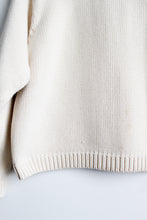 eggshell cotton turtleneck