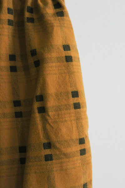 turmeric check trousers