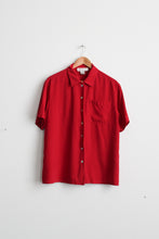 tomato silk button up
