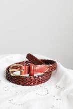 braided leather belt