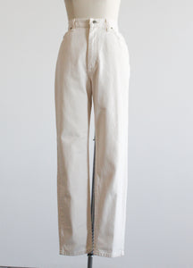 relaxed parchment jeans