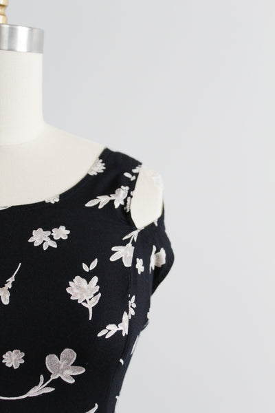 sprig open-shoulder mini dress