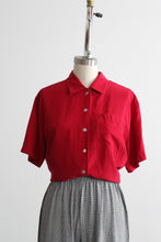 tomato silk button up