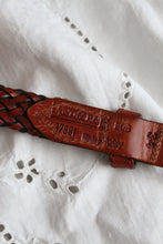 braided leather belt